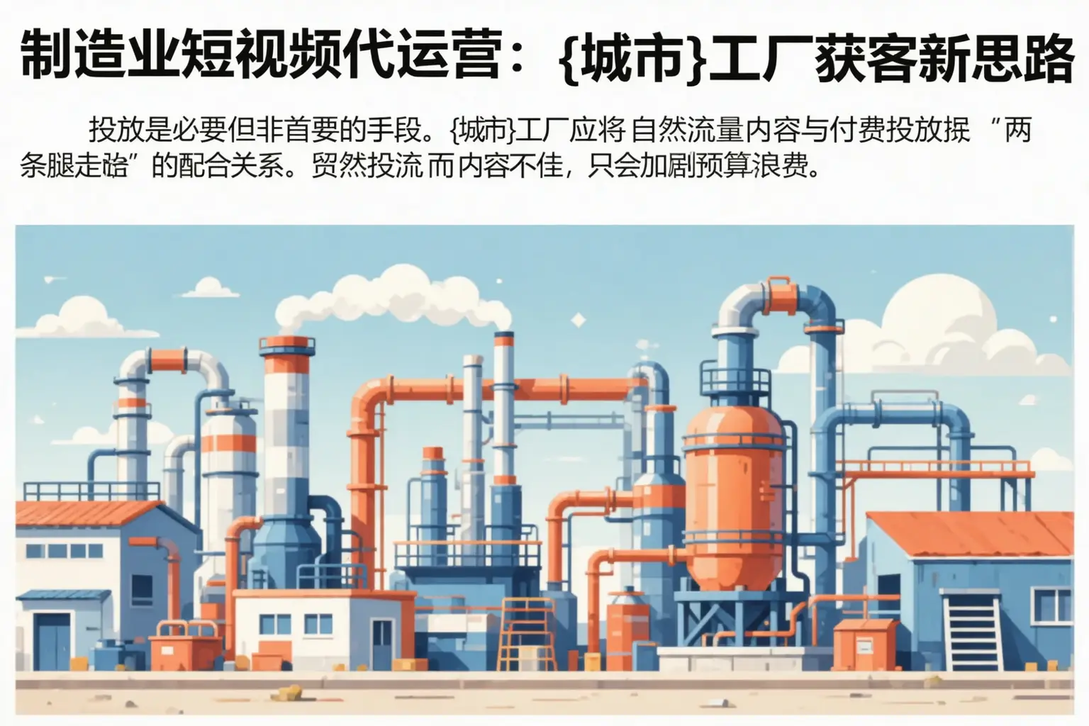制造业短视频代运营：阿拉尔工厂获客新思路
