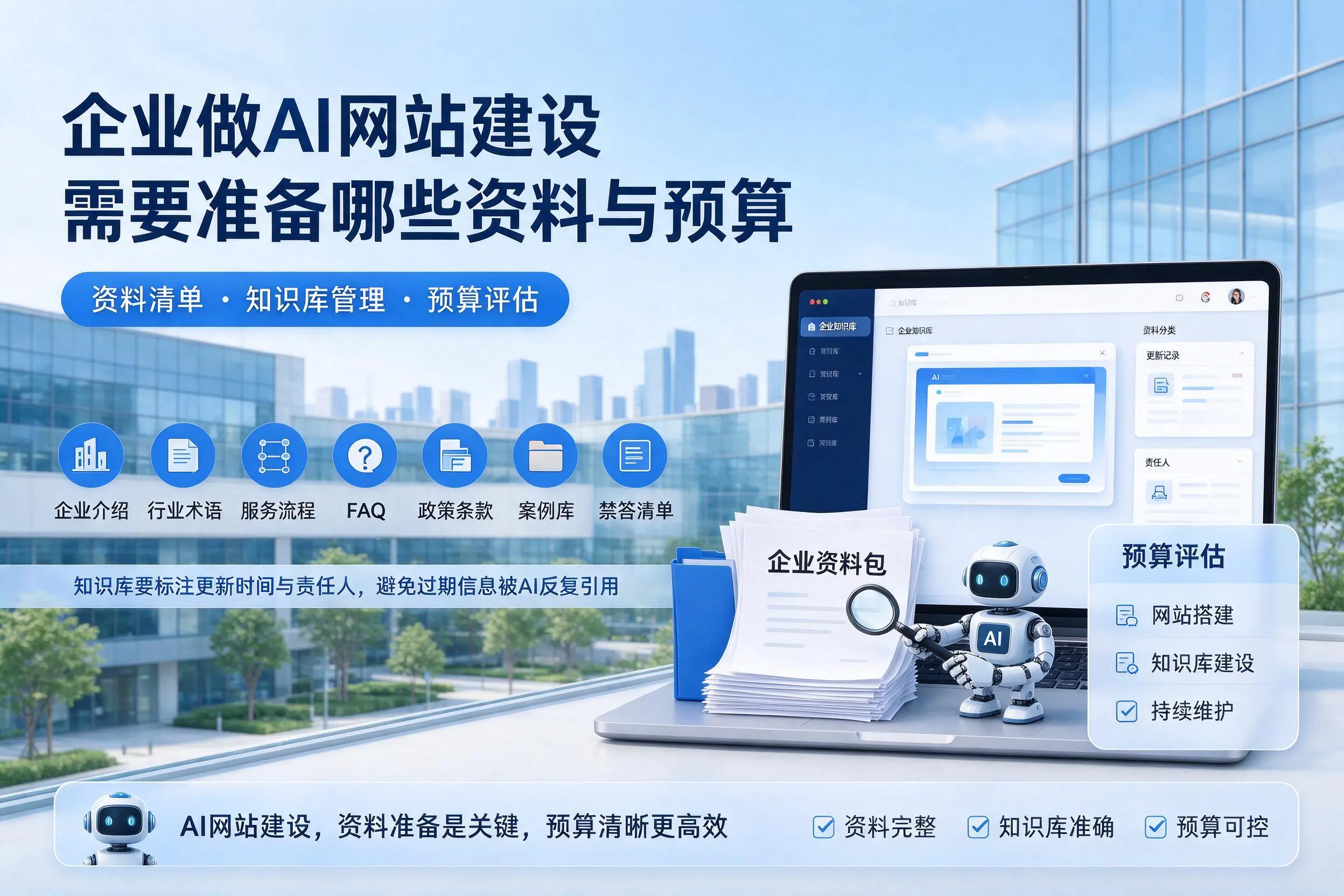 阿拉尔企业做AI网站建设需要准备哪些资料与预算